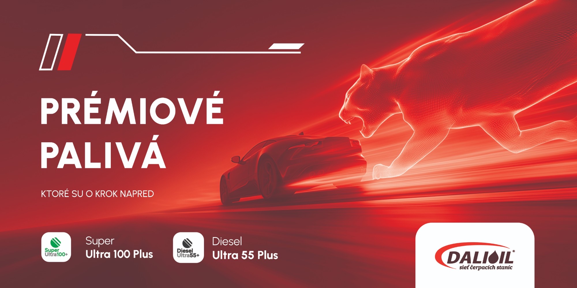 Dalioil premium fuels key visual with digital puma