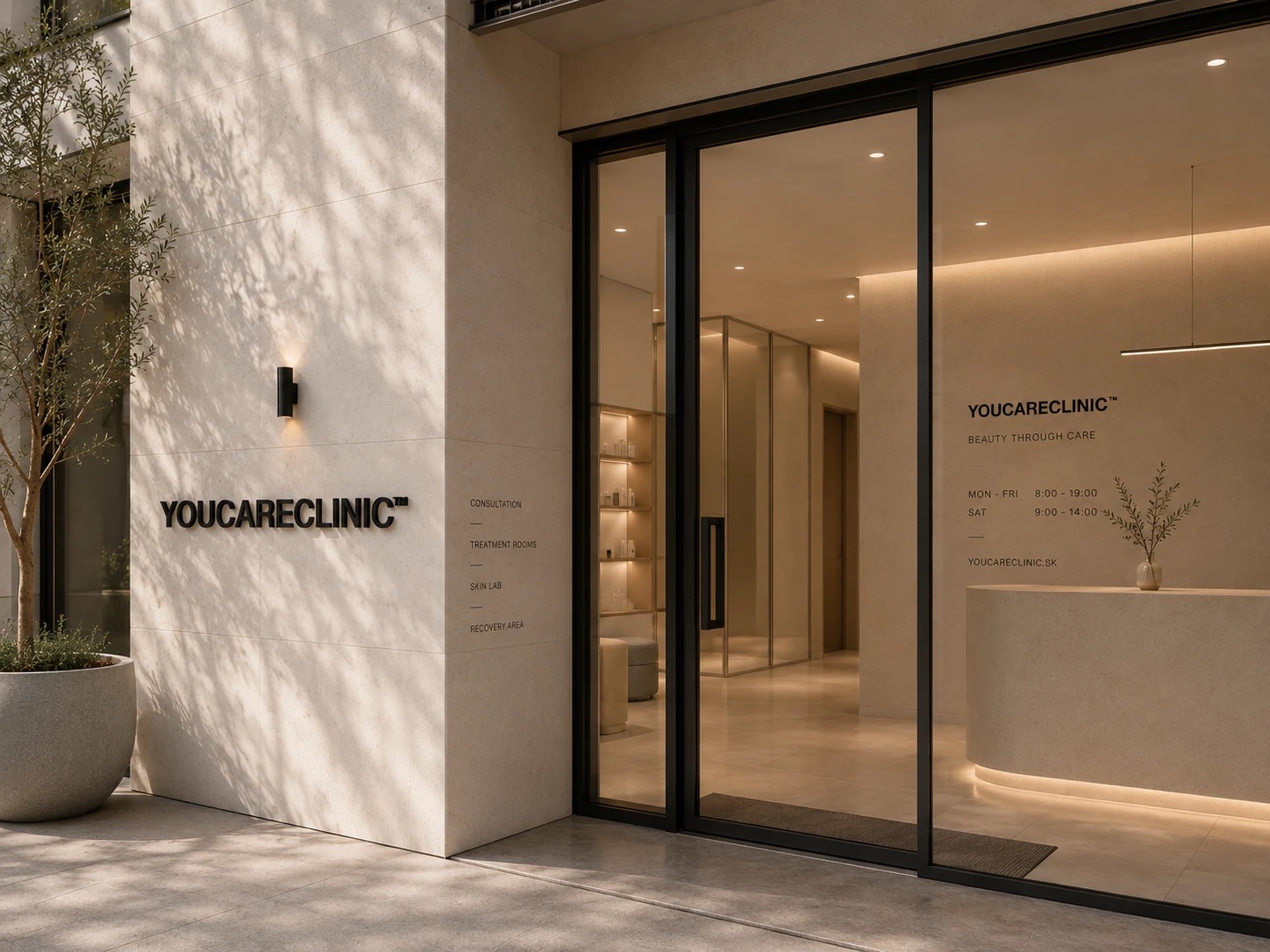 YouCareClinic clinic interior branding